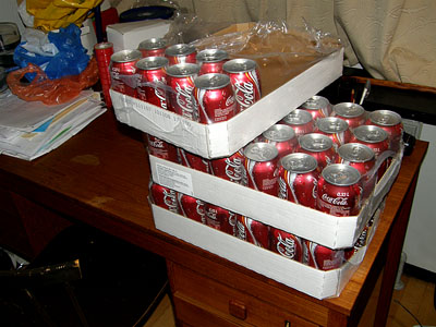 canned colas